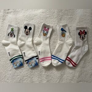 Disney’s Mickey Mouse & Crew Cartoon Character Socks, Women/Teen Size US 7~9
